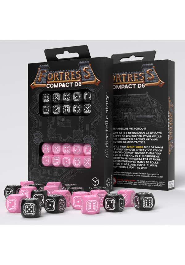 QW DADOS COMPACT D6 BLUE PINK