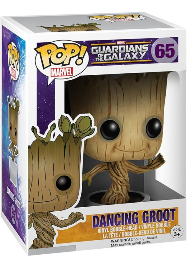 Figura Funko Pop Groot Dancing Guardianes de la Galaxia.