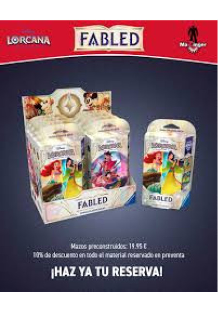 Mazos de inicio (8 Unidades) Fabled Inglés - Disney Lorcana TCG