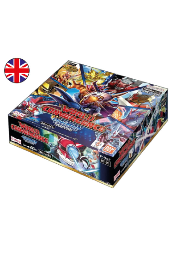 Booster Box Display BT21 (24 sobres) World Convergence Inglés - Digimon TCG