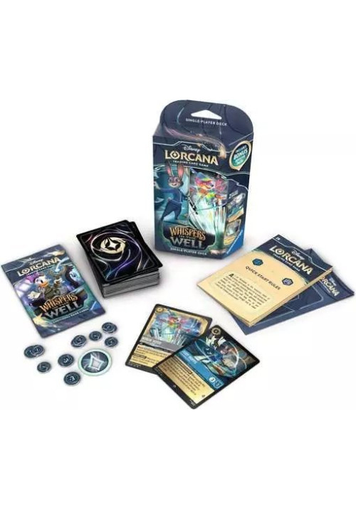 Disney Lorcana JCC: Susurros en el pozo - Zafiro y acero - Mazos de Inicio