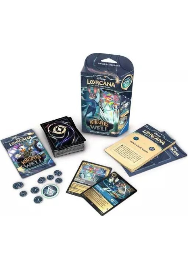 Disney Lorcana JCC: Susurros en el pozo - Zafiro y acero - Mazos de Inicio