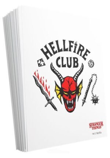 GAMEGENIC STRANGER THINGS HELLFIRE CLUB ART SLEEVES HELLFIRE CLUB