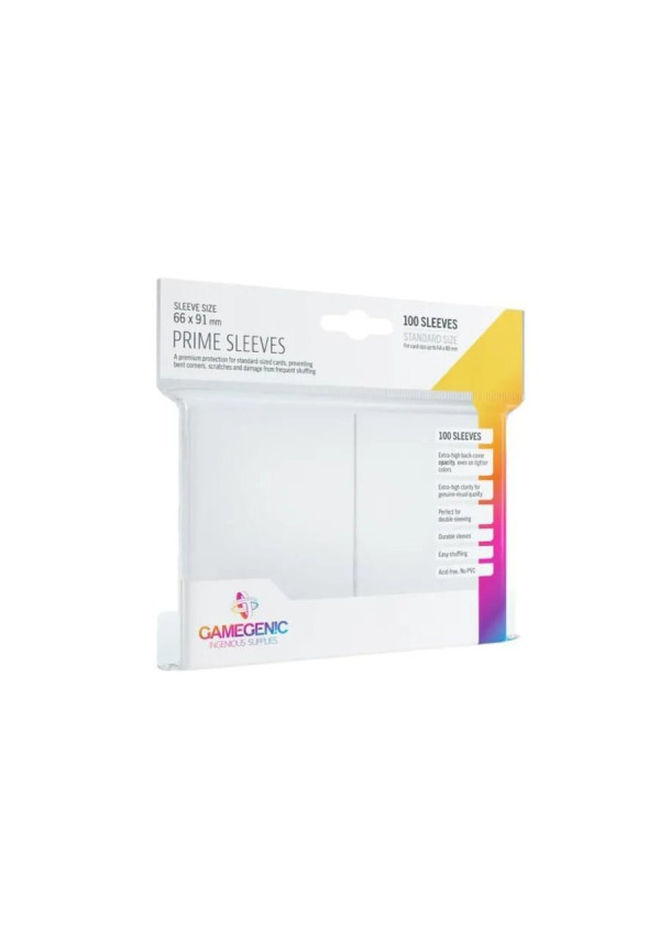 PACK MATTE PRIME SLEEVES WHITE 100