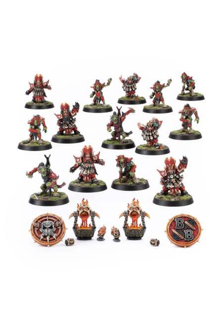 Equipo Chaos Dwarf de Blood Bowl Team: Zharr-Naggrund Ziggurats